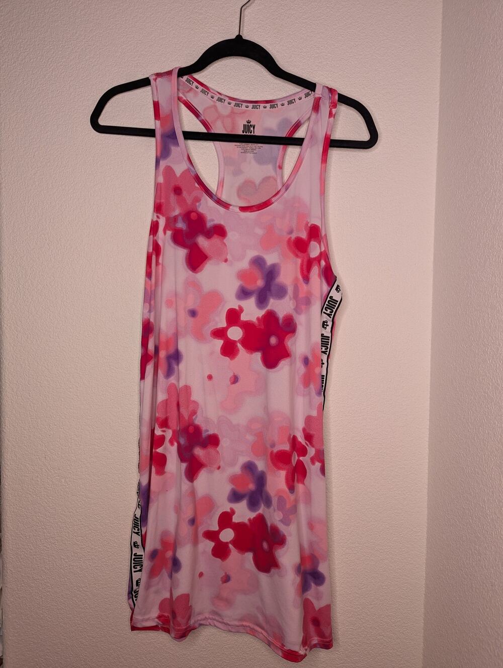 Juicy Couture Women's Floral Dress L Babydoll Bratz McBling Coquette Y2K Summer